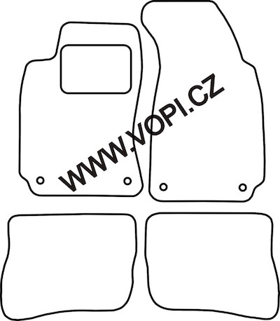 Přesné gumové koberce béžové / šedé Volkswagen Passat  1997 - 2005